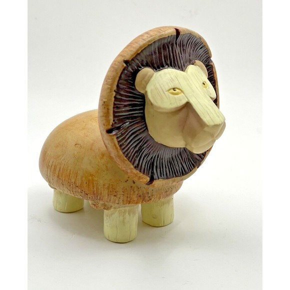 Enesco Home Grown Mushroom Lion Figurine Used No Box - Picture 7 of 10